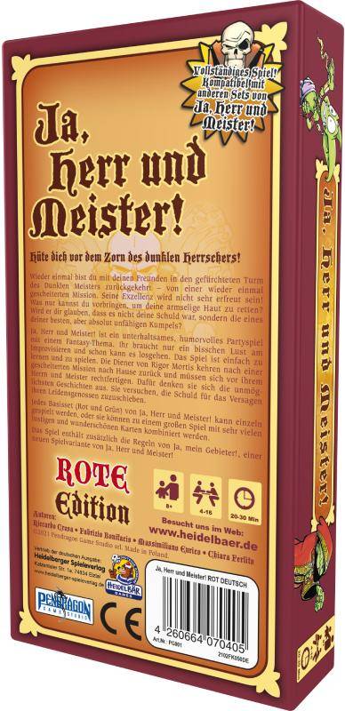 Ja, Herr und Meister (Rote Edition)