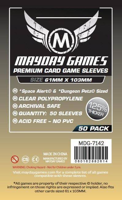 Mayday Sleeves 61 x 103mm Premium (50)