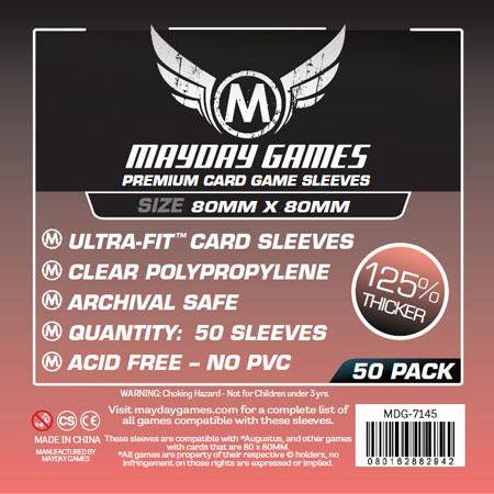 Mayday Sleeves 80 x 80mm Premium (50)