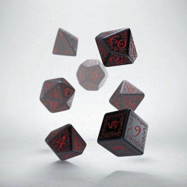 Elvish Dice Black/Red (7)