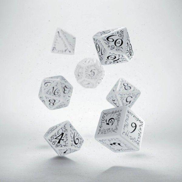Elvish Dice White/Black (7)