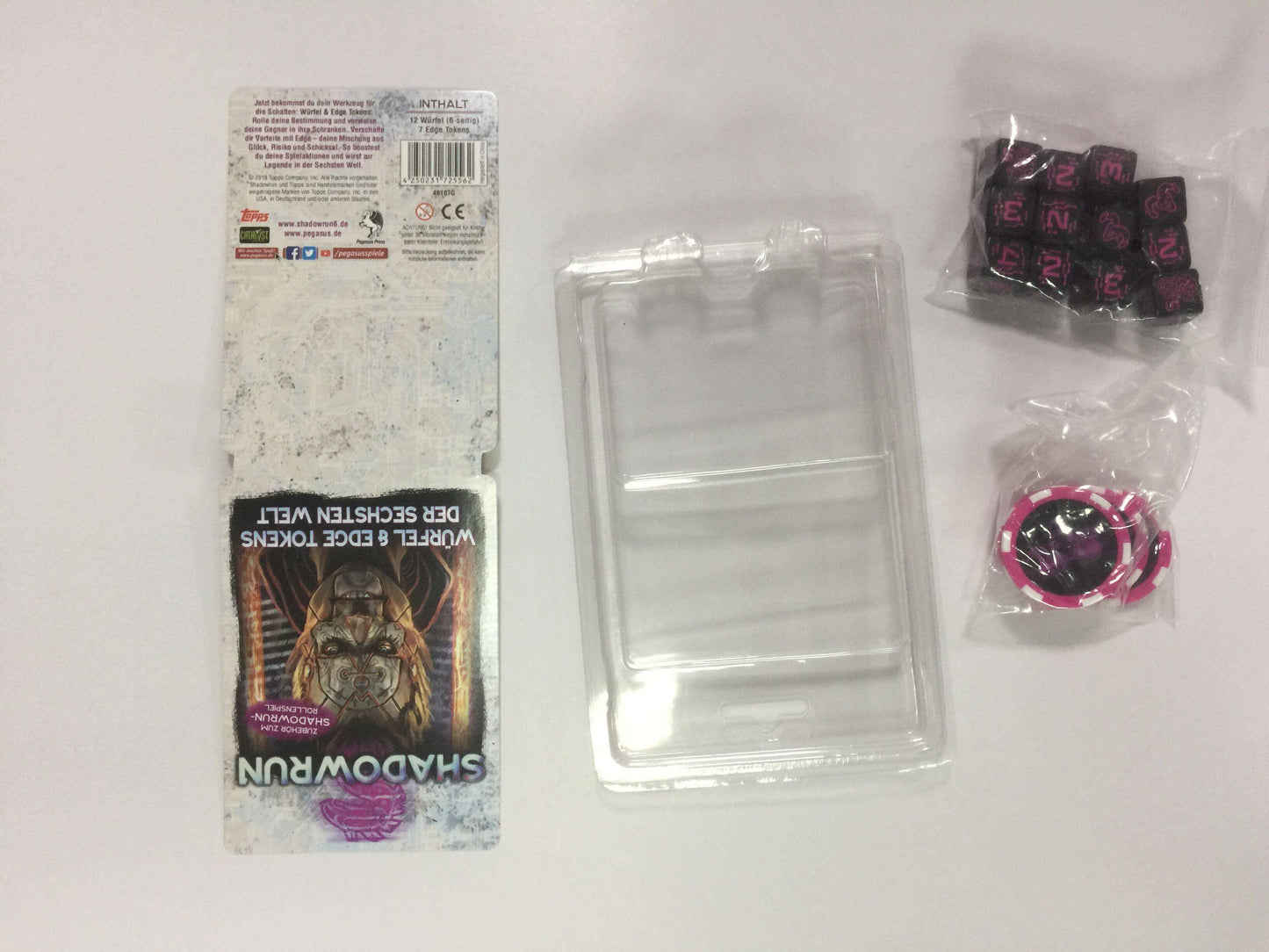 Shadowrun 6: Würfel & Edge Tokens der Sechsten Welt