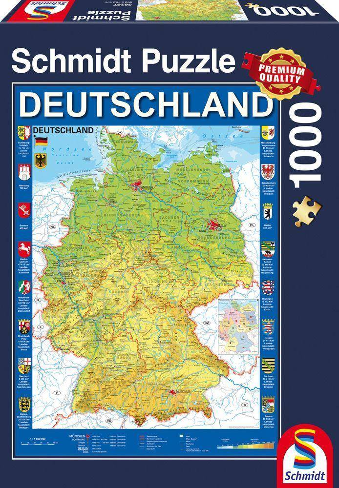 Deutschlandkarte, 1000T