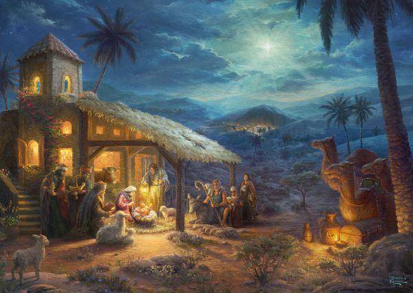T. Kinkade: Jesu Geburt, 1000 T.