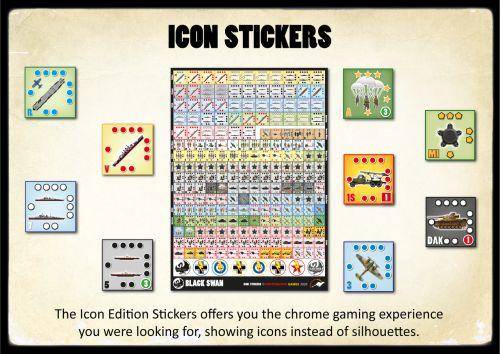 Black Swan Icon Stickers