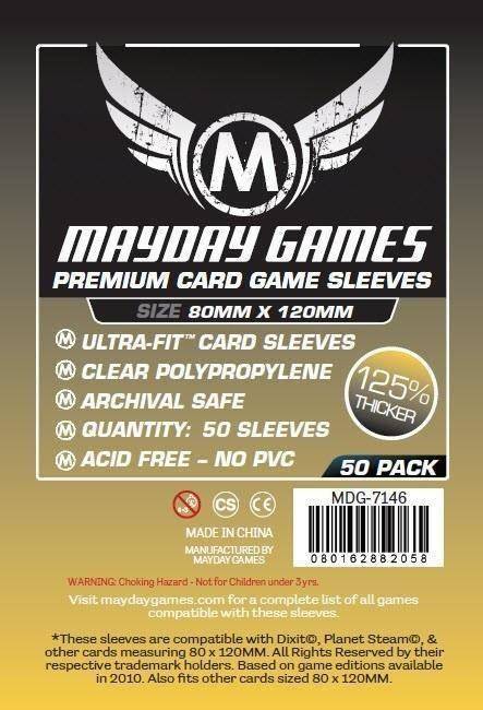 Mayday Sleeves 80 x 120mm Premium (50)