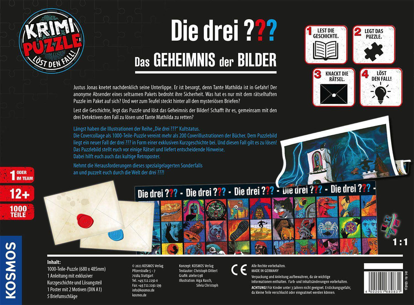 Krimi-Puzzle - Die drei ???: Das Geheimnis der Bilder