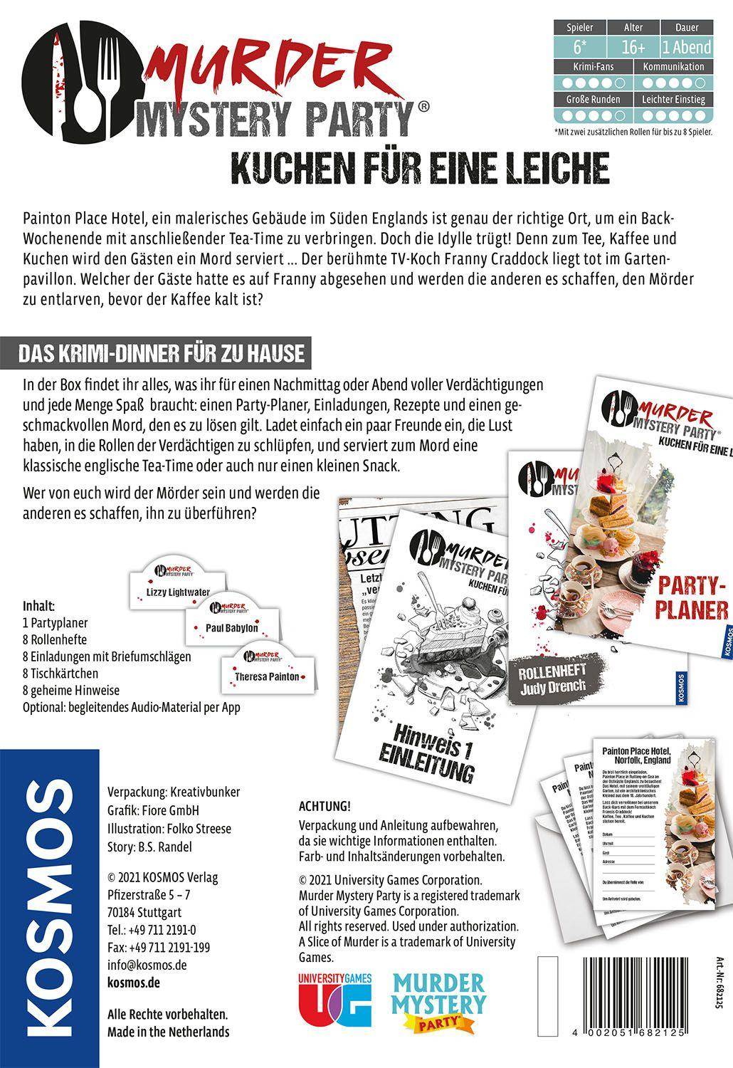 Murder Mystery Party: Kuchen für eine Leiche