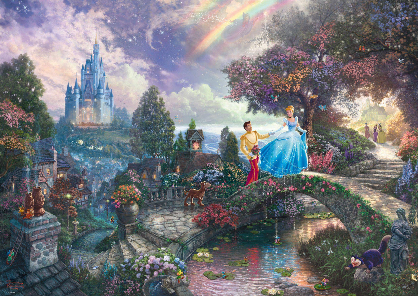 T. Kinkade: Cinderella/Aschenputtel, 1000 T.