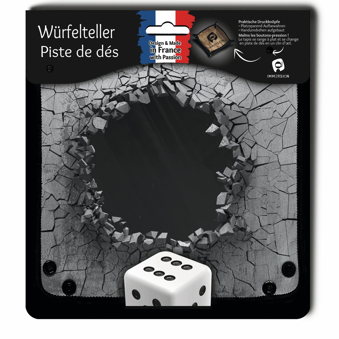 Würfelteller Dark Hole