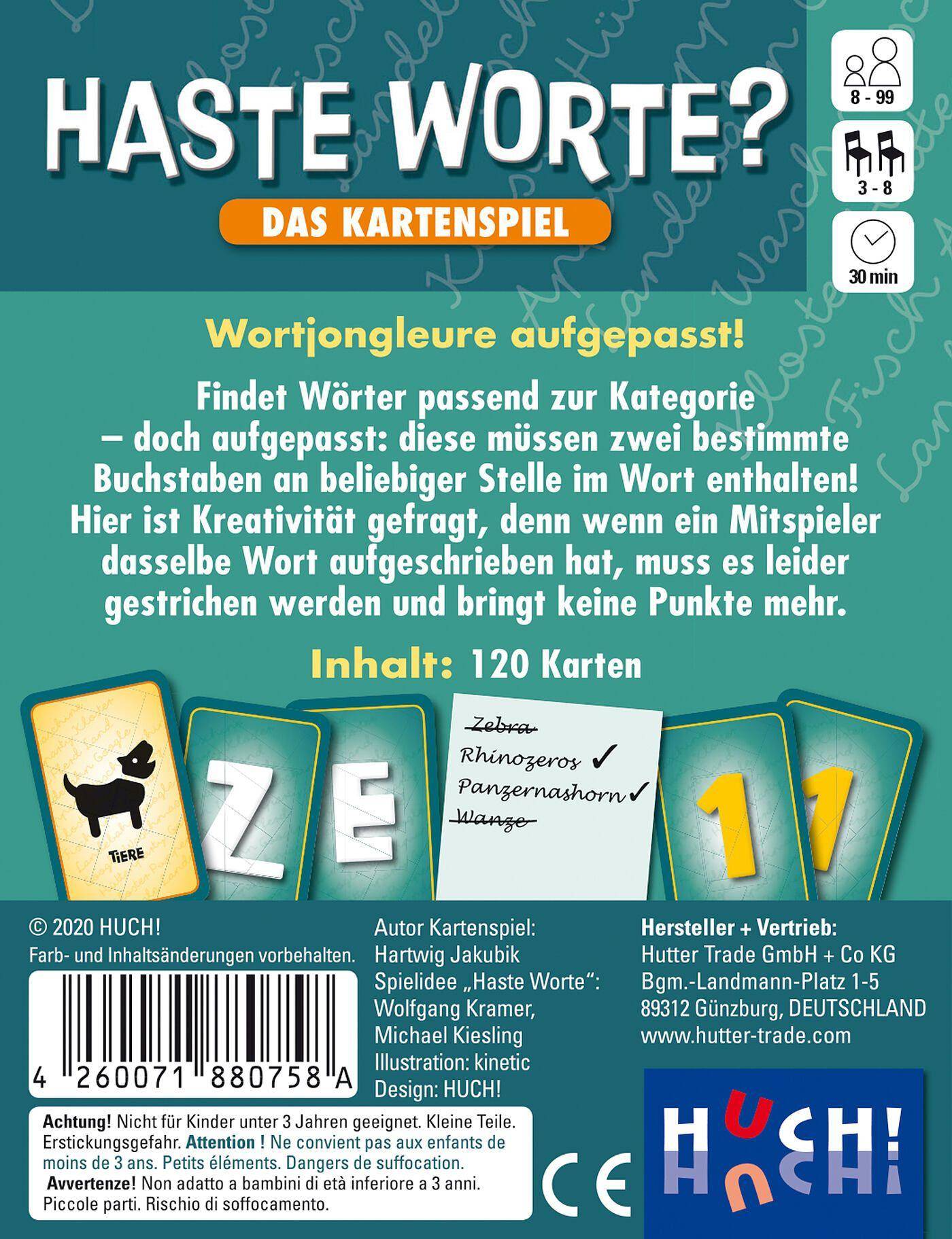 Haste Worte? - Das Kartenspiel