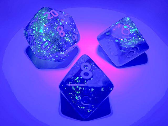 Würfelset Gemini Blue-Blue/light blue LUMINARY™ (7)