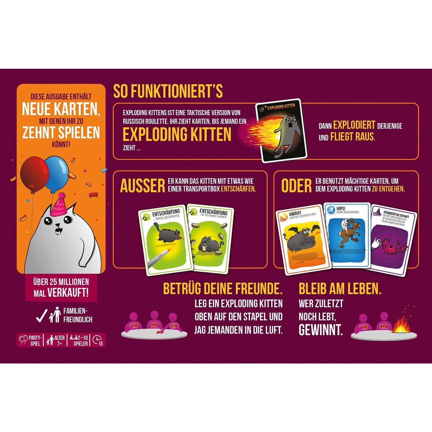 Exploding Kittens - Party Pack (de)