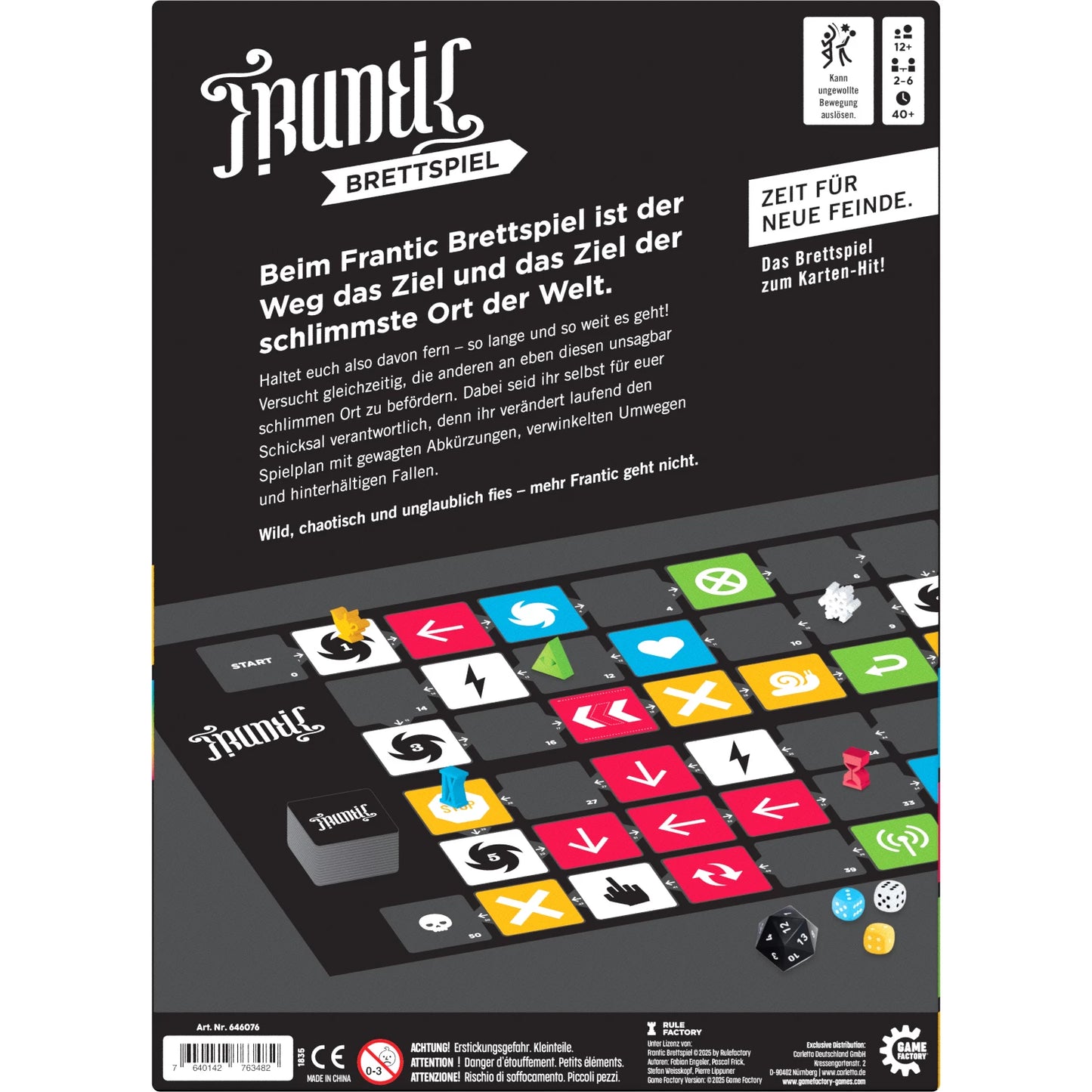 Frantic: Das Brettspiel, deutsch
