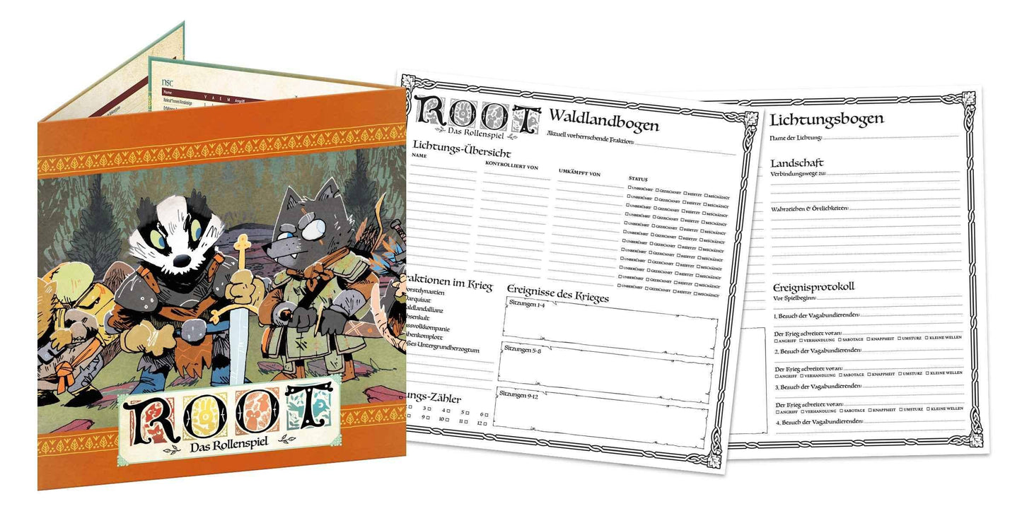 Spielleitungsschirm-Set - Root - Das Rollenspiel, deutsch (Erw.)