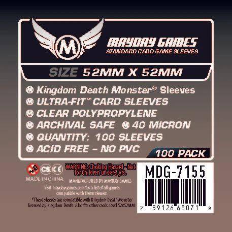 Mayday Sleeves 52 x 52mm Standard (100)