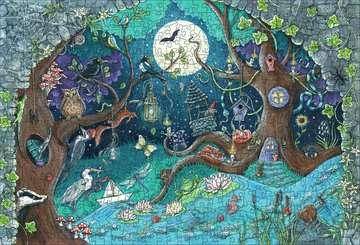 Holzpuzzle - Fantasy Forest, 500 Teile
