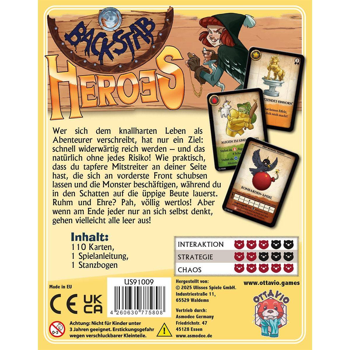 Backstab Heroes, deutsch