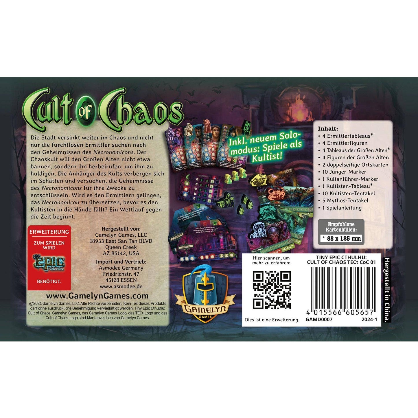 Cult of Chaos - Tiny Epic Cthulhu, deutsch (Erw.)