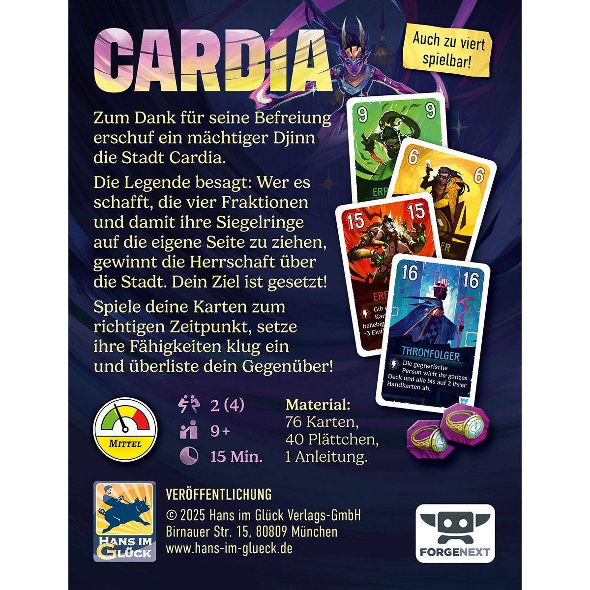 Duell um Cardia, deutsch