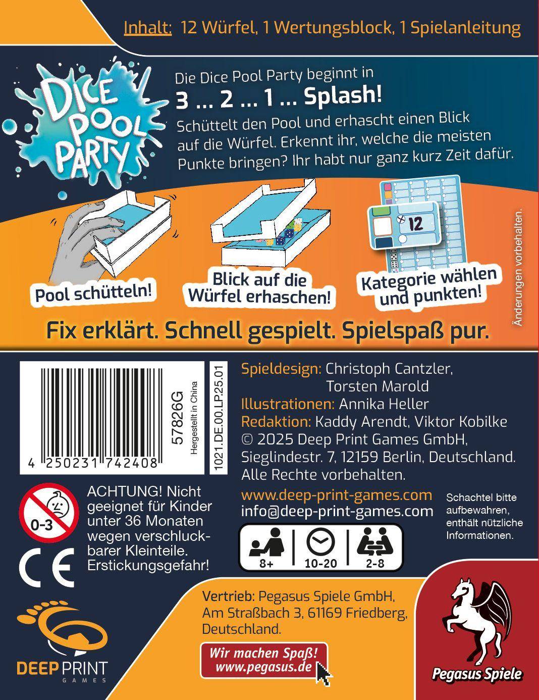 Dice Pool Party, deutsch