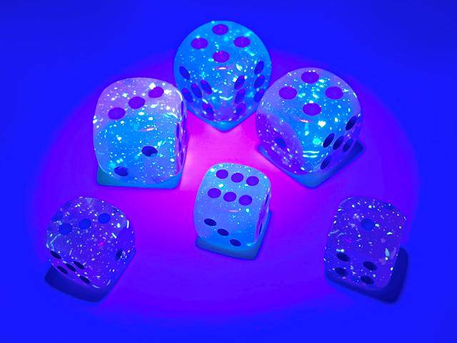 Würfelset: Gemini Gel Green-Pink/blue LUMINARY (36)