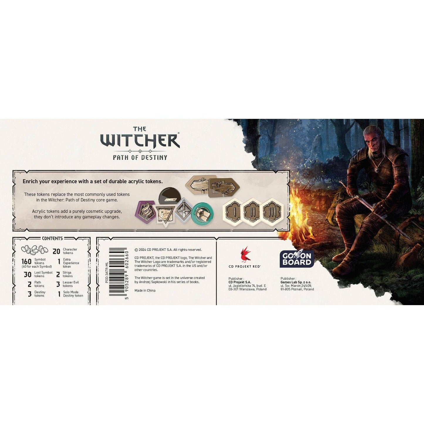 Acrylic Tokens - The Witcher: Pfad des Schicksals, sprachunabhängig