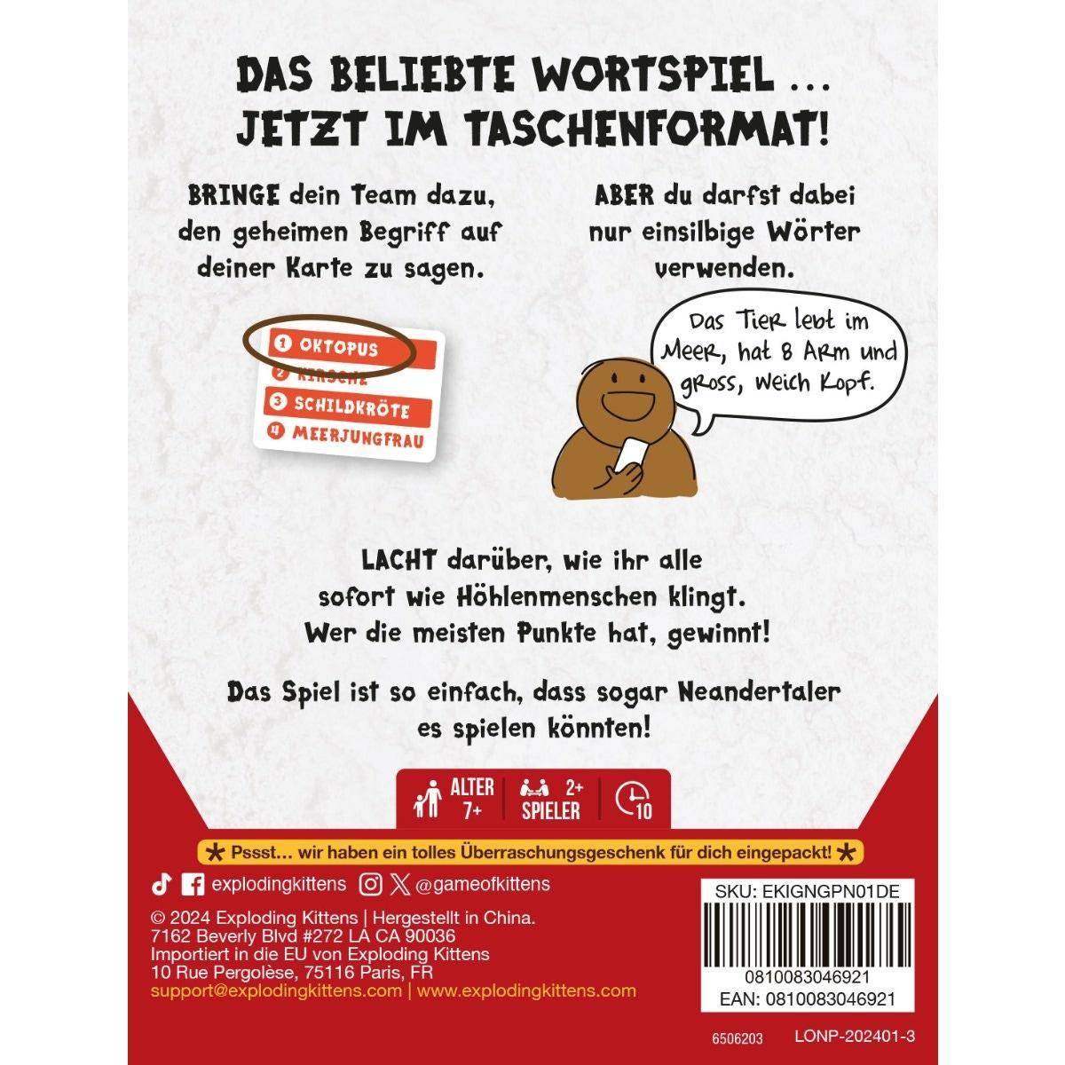 Poesie für Neandertaler: Grab & Game, deutsch