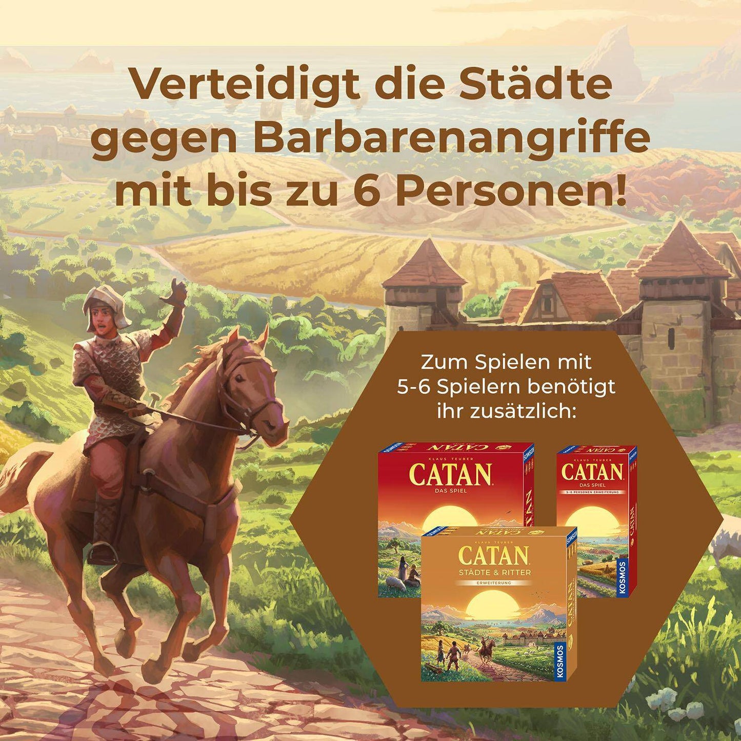 Städte & Ritter - 5-6 Personen (2025) - Catan, deutsch (Erw.)