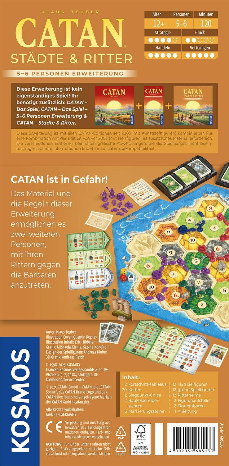 Städte & Ritter - 5-6 Personen (2025) - Catan, deutsch (Erw.)