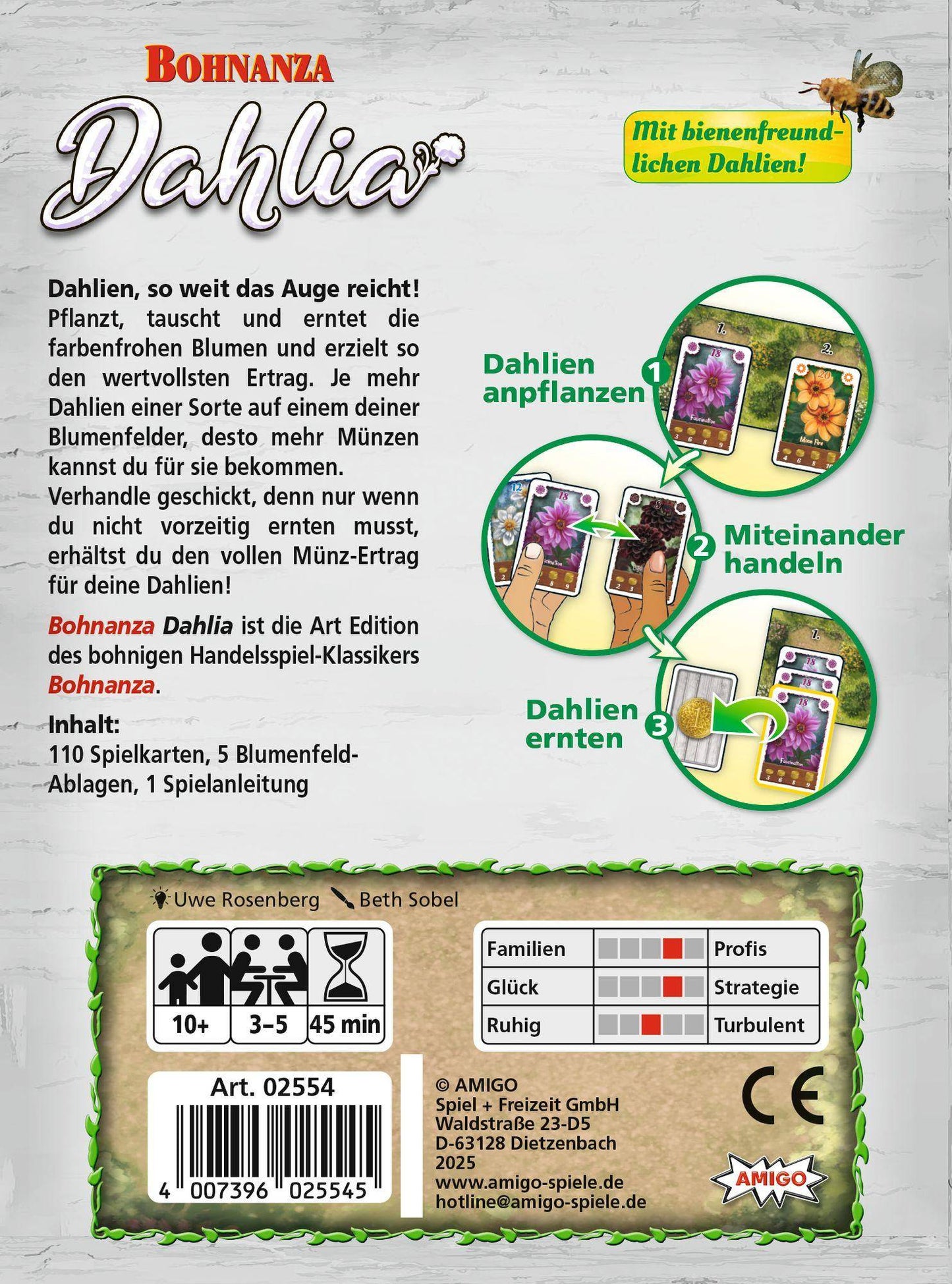 Bohnanza Dahlia, deutsch