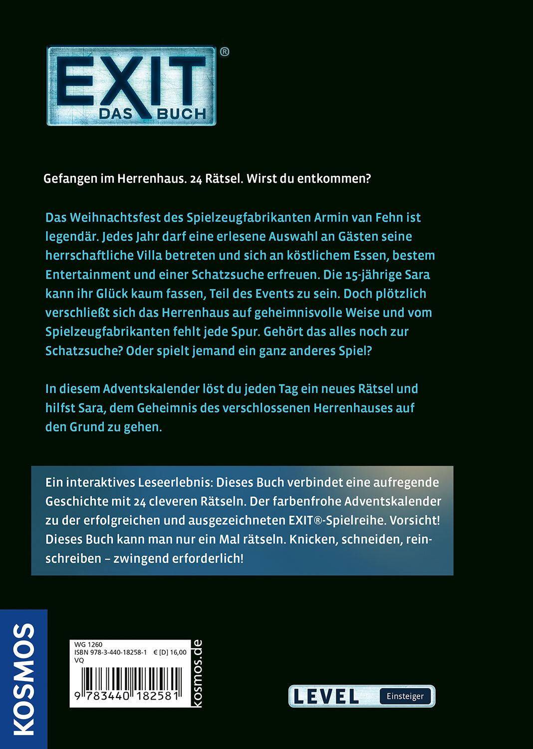 2025, EXIT - Das Buch: Der Adventskalender