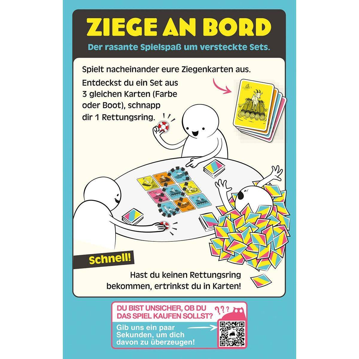 Ziege an Bord, deutsch