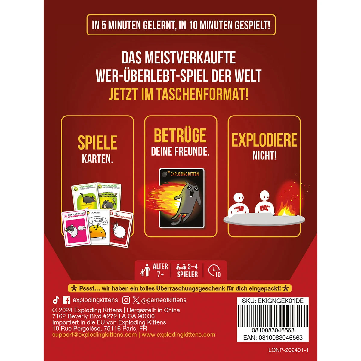 Exploding Kittens: Grab & Game, deutsch