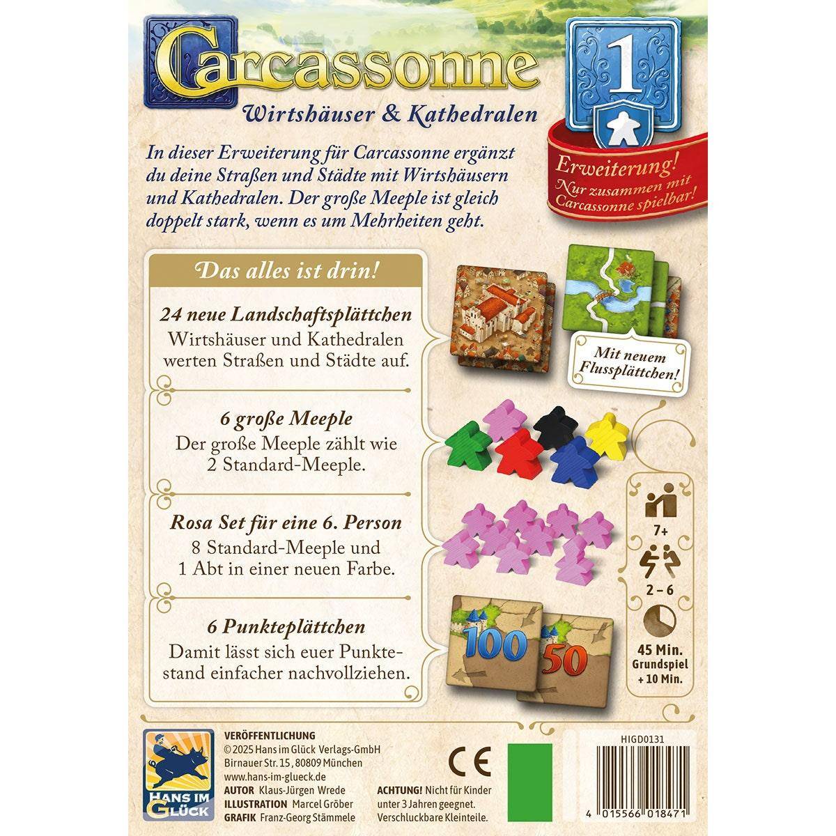 Wirtshäuser & Kathedralen (Erw. 1) - Carcassonne, deutsch (Erw.)