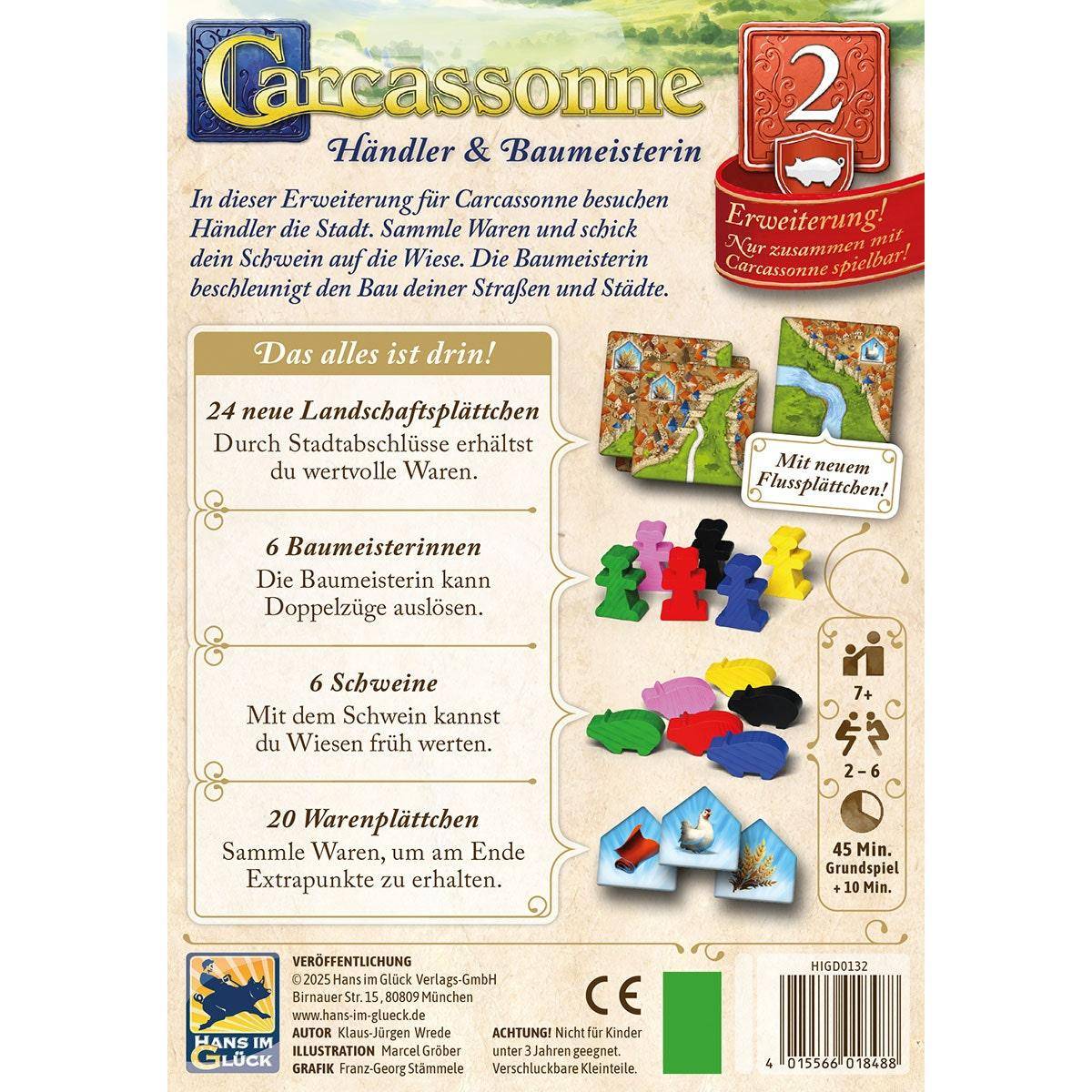 Händler & Baumeisterin (Erw. 2) - Carcassonne, deutsch (Erw.)