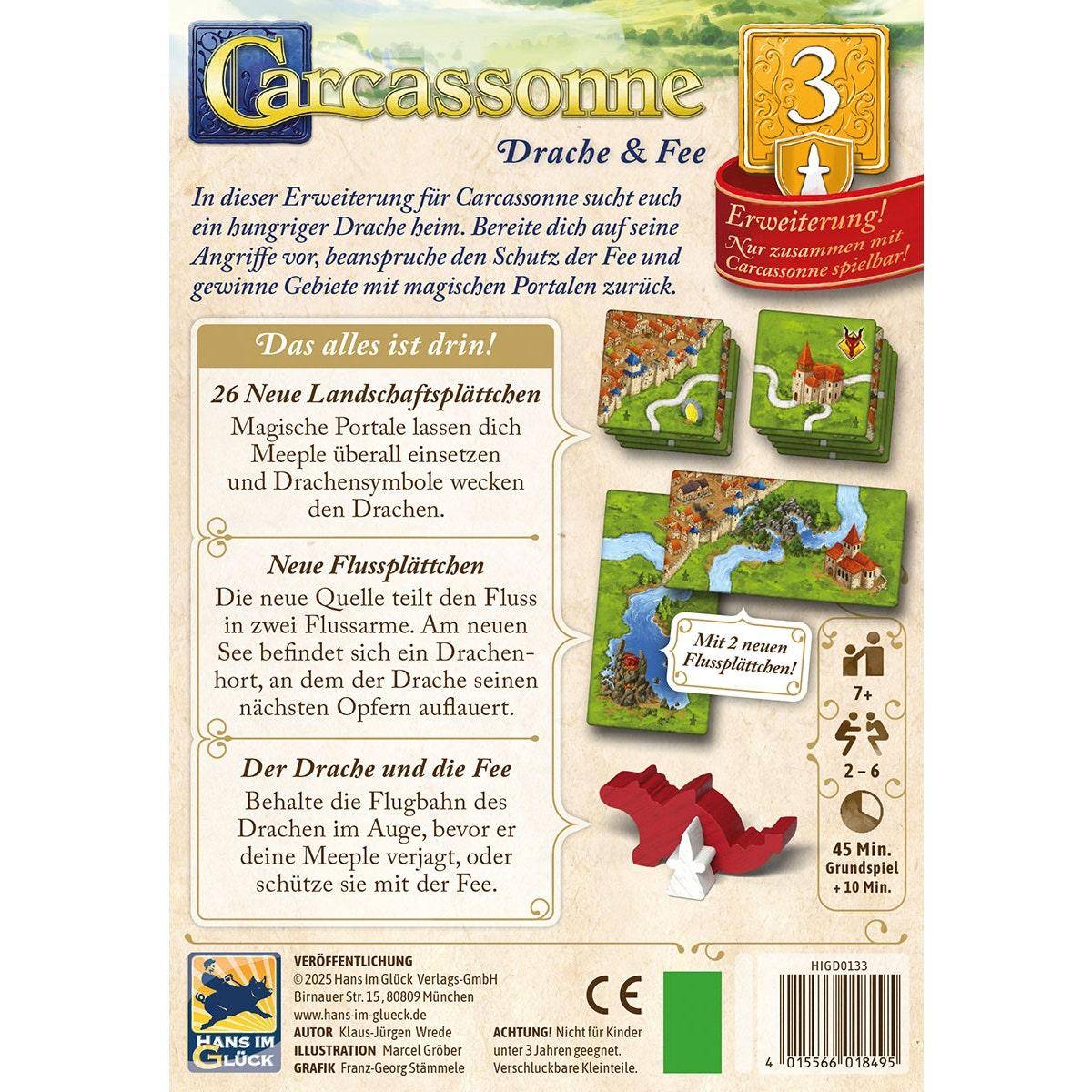 Drache & Fee (Erw. 3) - Carcassonne, deutsch (Erw.)