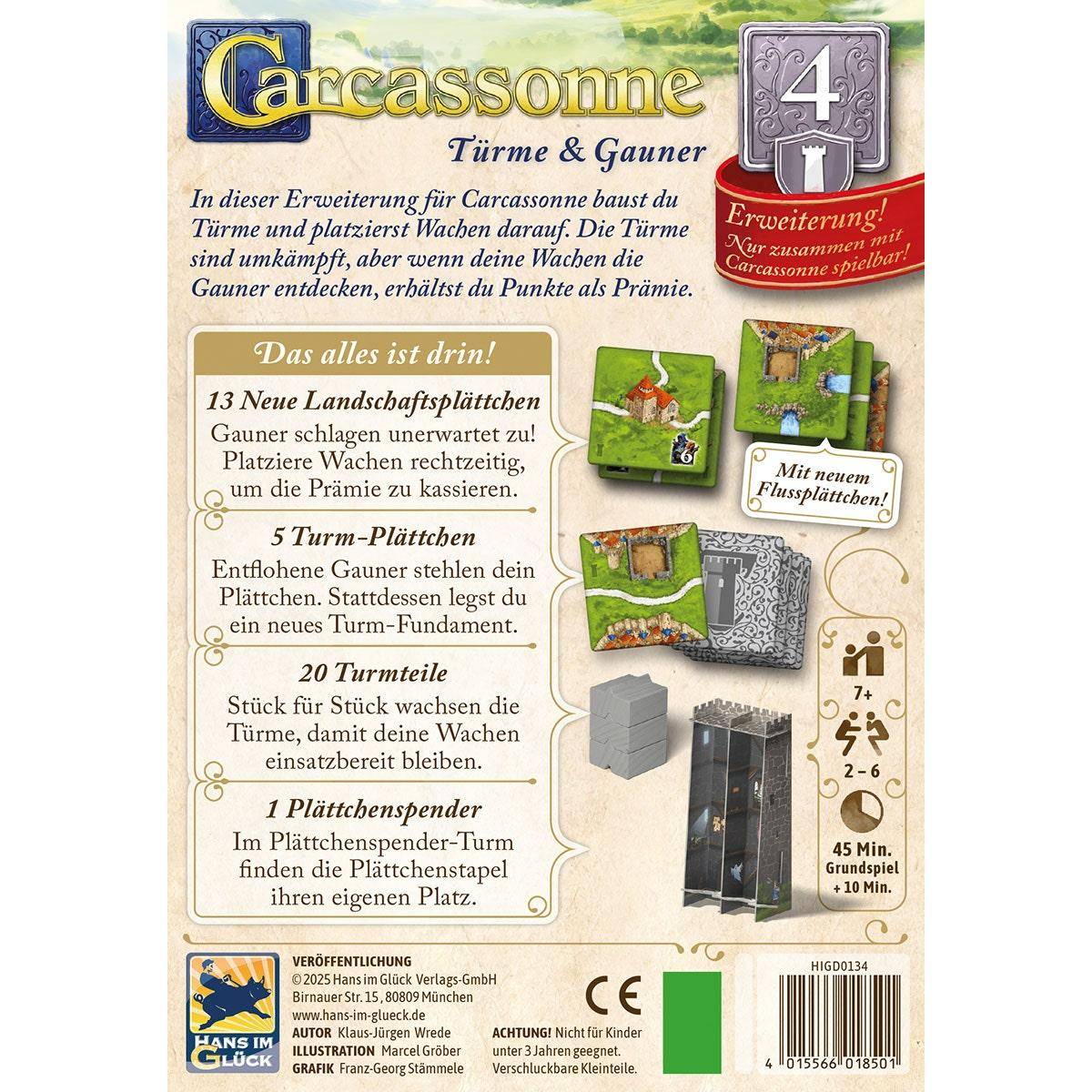 Türme & Gauner (Erw. 4) - Carcassonne, deutsch (Erw.)