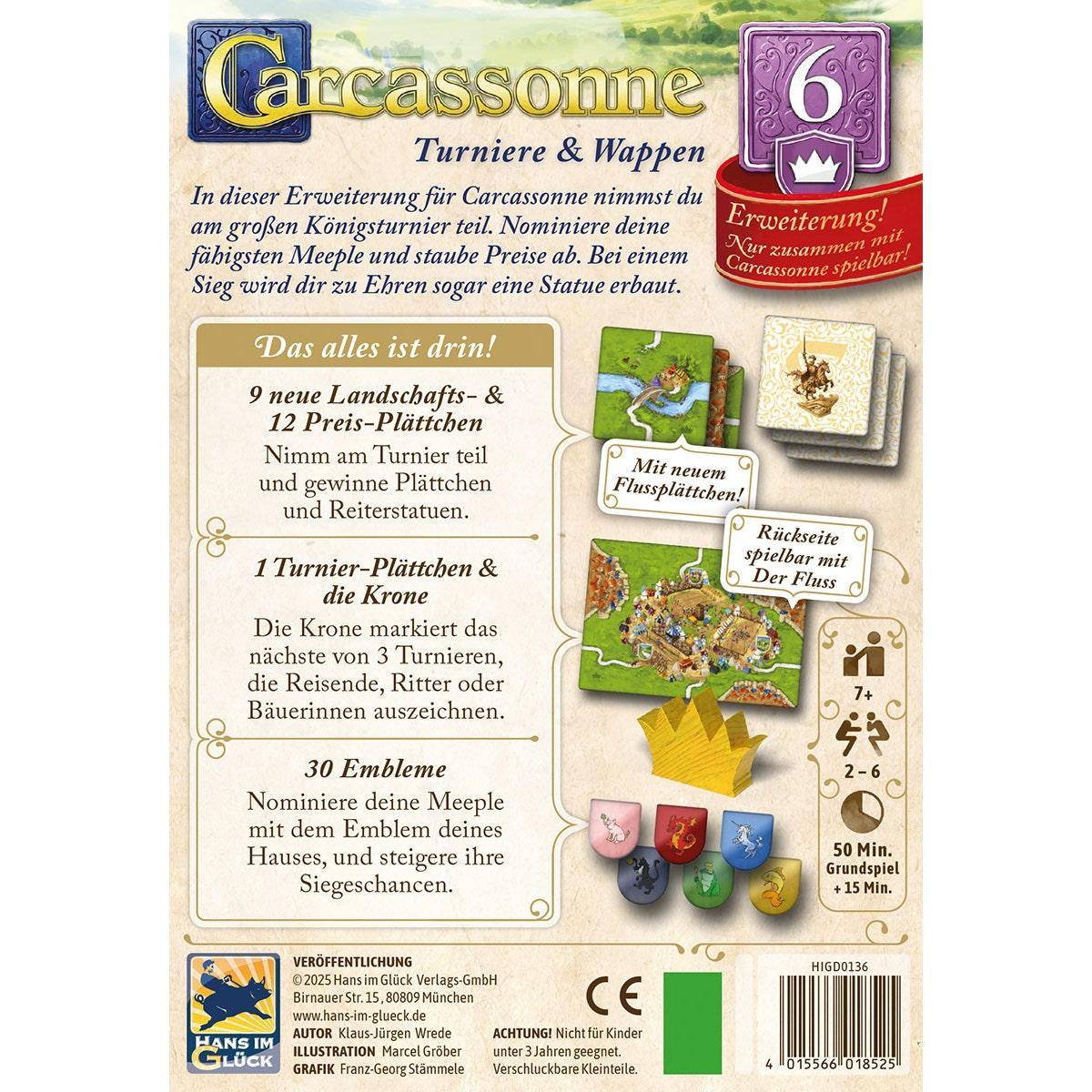 Turniere & Wappen (Erw. 6) - Carcassonne, deutsch (Erw.)