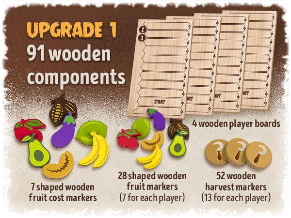 Upgrade Holz Komponenten, deutsch, Skellig Games, Click a Tree, Zubehör, Zubehör für ausgewählte Spiele