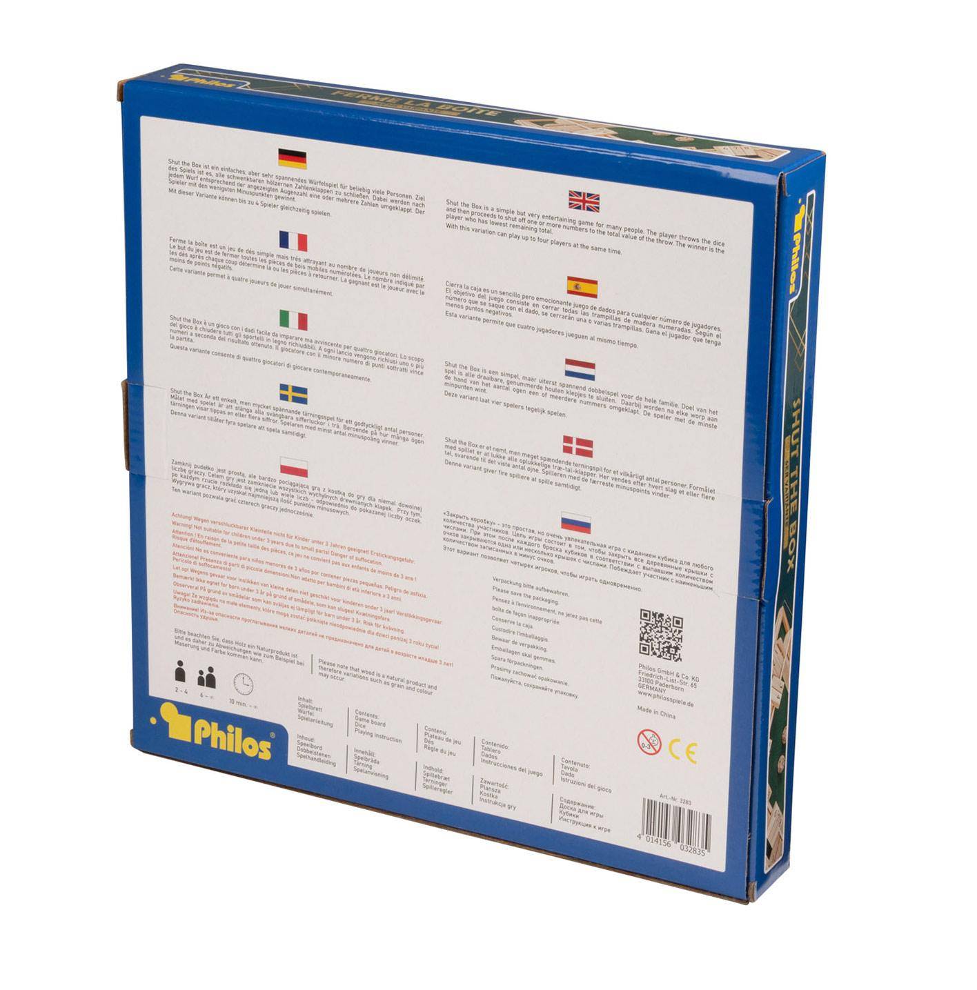 Shut The Box, 10er, 4er Variante, FSC 100%, sprachunabhängig