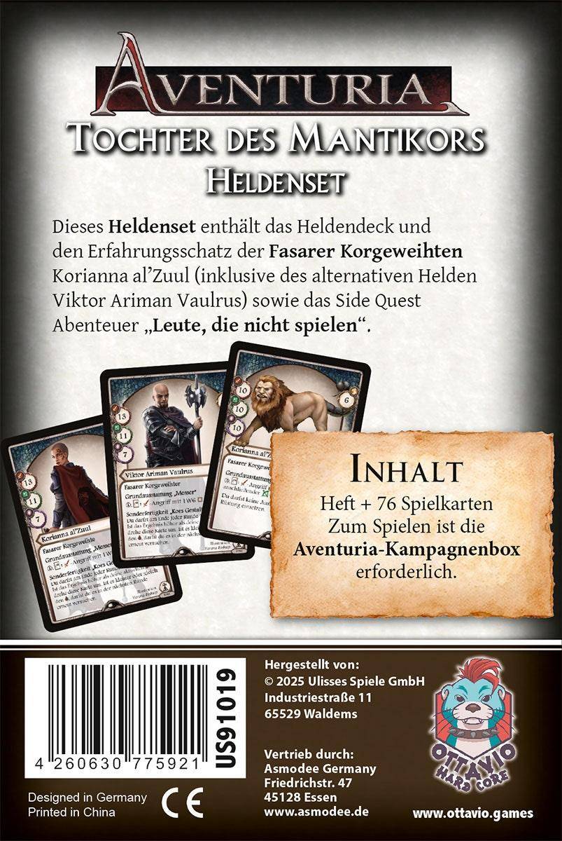 Aventuria – Tochter Des Mantikors, deutsch (Erw.)