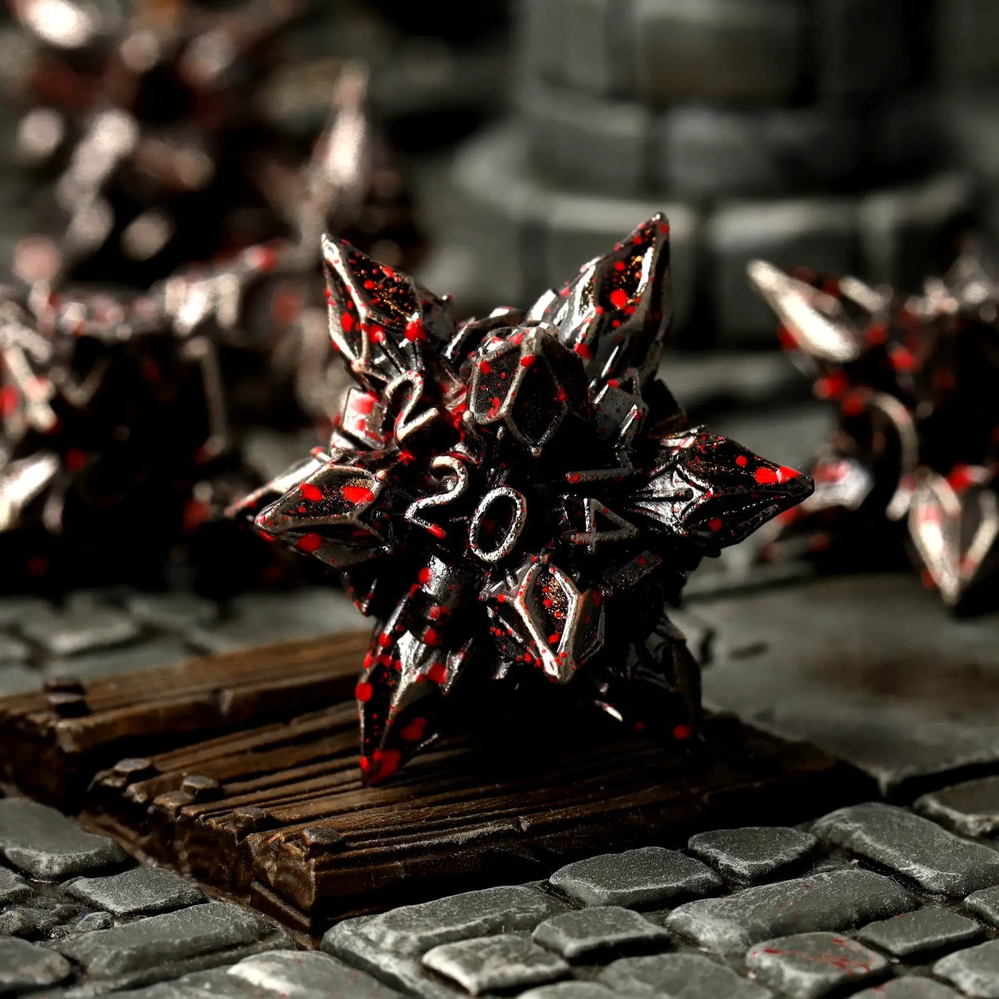 Brutal Bane Metal Rpg Dice Set, sprachunabhängig