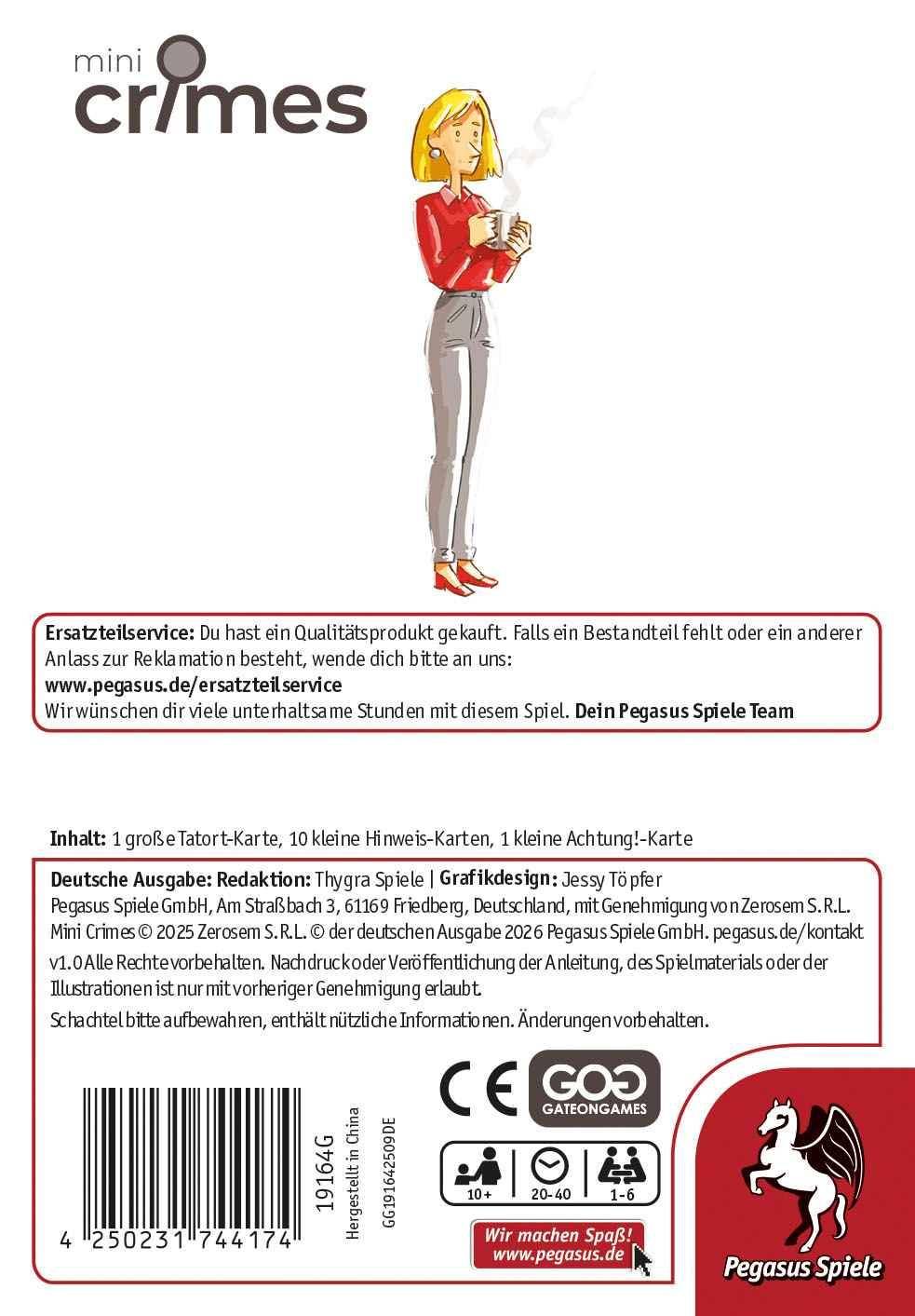 Unsichtbarer Eindringling - Mini Crimes, deutsch