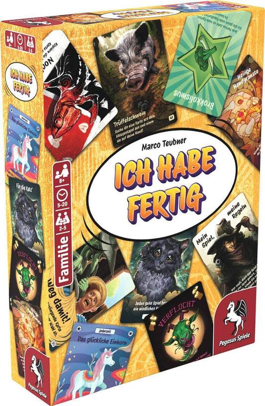 Ich habe fertig, deutsch