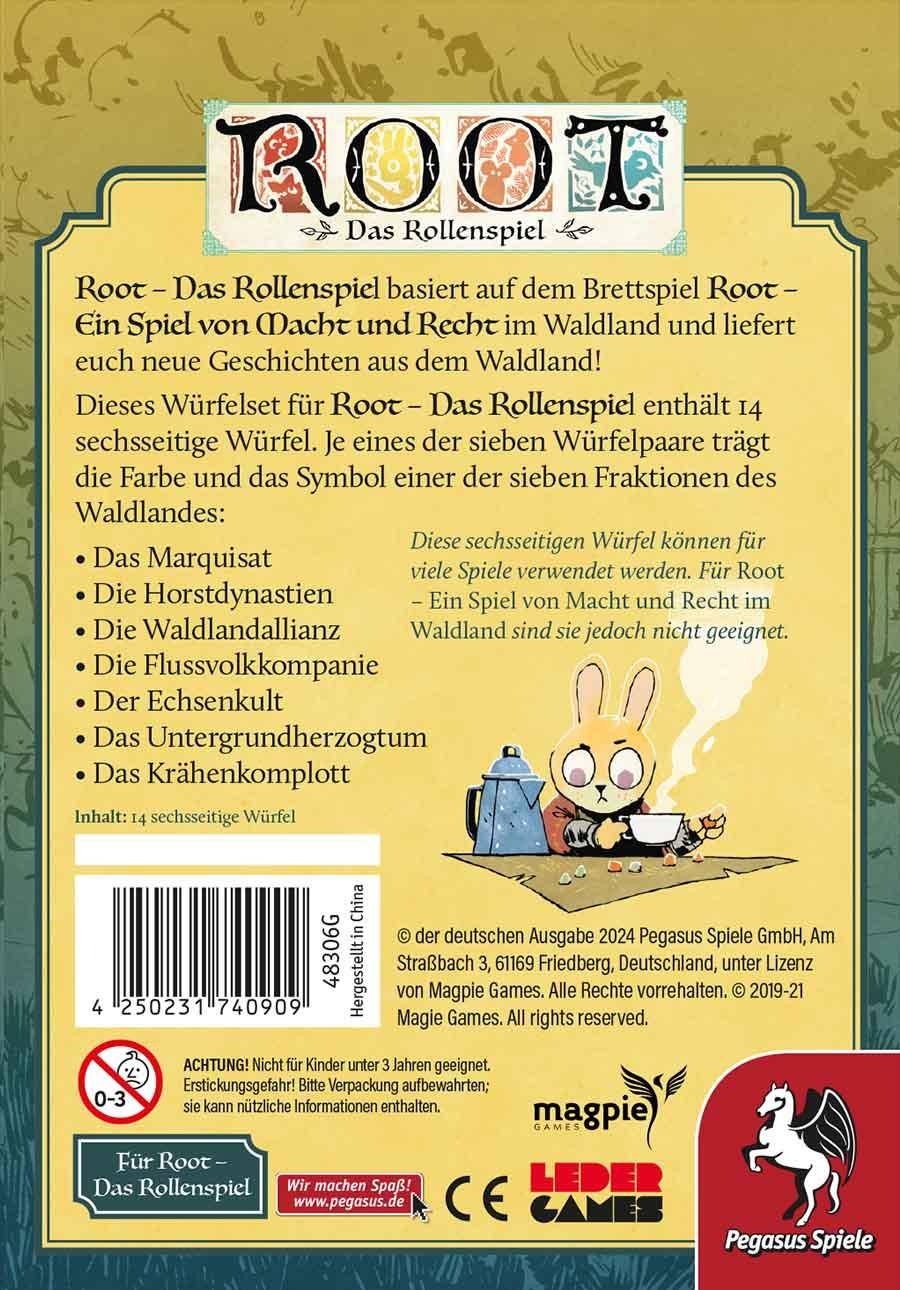 Würfelset - Root - Das Rollenspiel, deutsch
