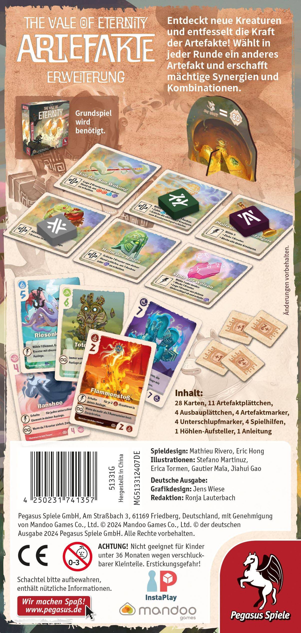 Artefakte - The Vale of Eternity, deutsch (Erw.)