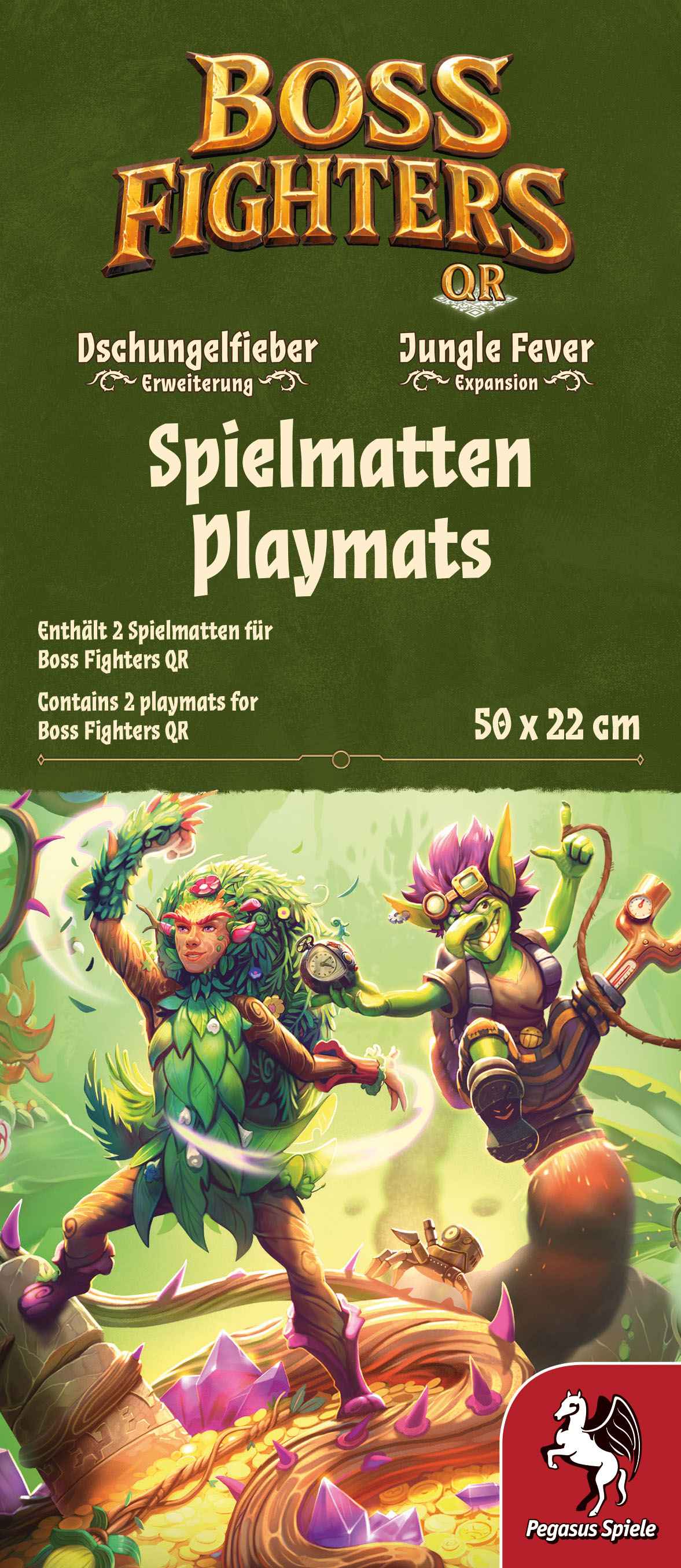 Spielmatten: Dryade und Goblin (2Stück) - Boss Fighters QR, deutsch (Erw.)