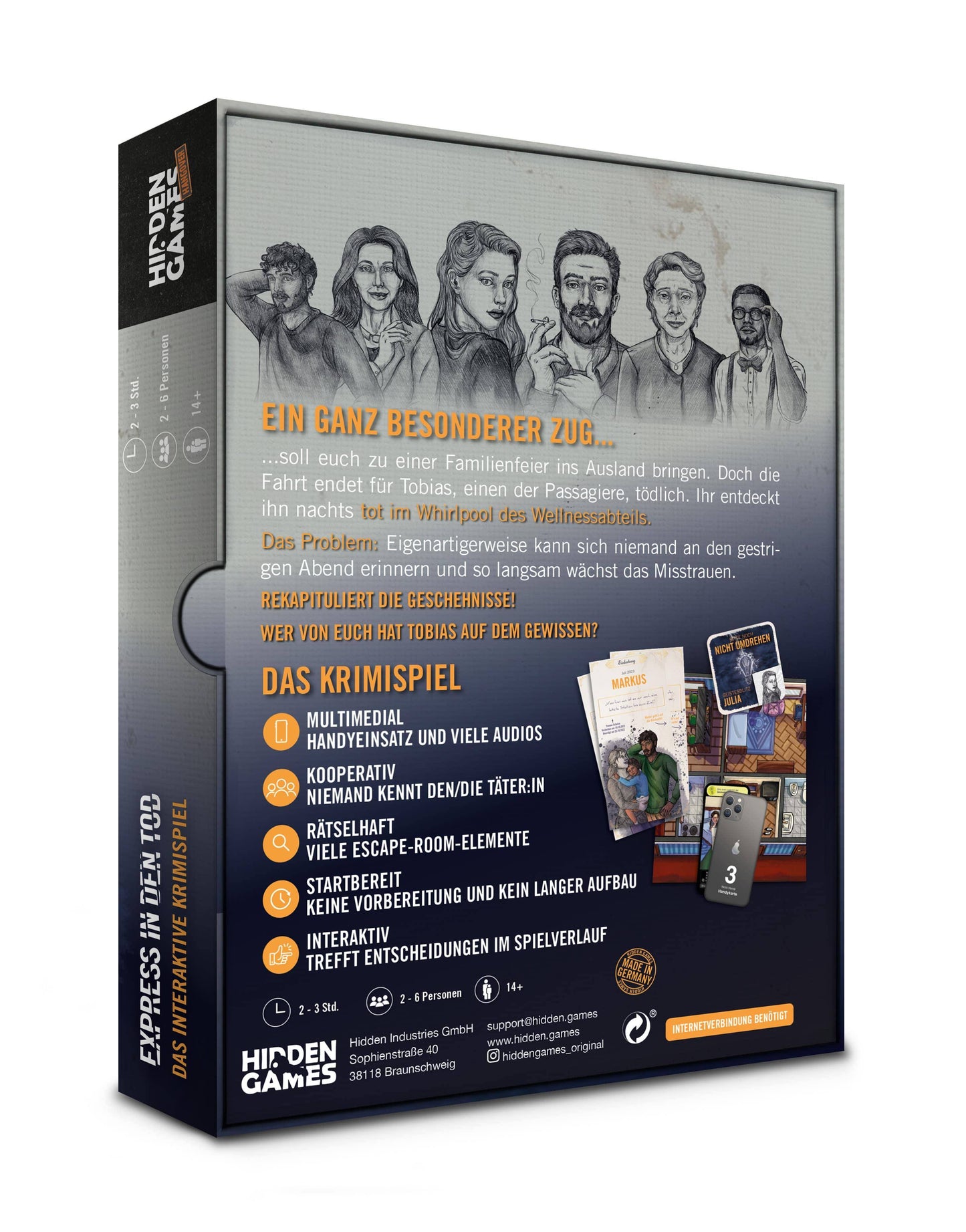 Express in den Tod (Krimidinner) - Hidden Games Hangover, deutsch