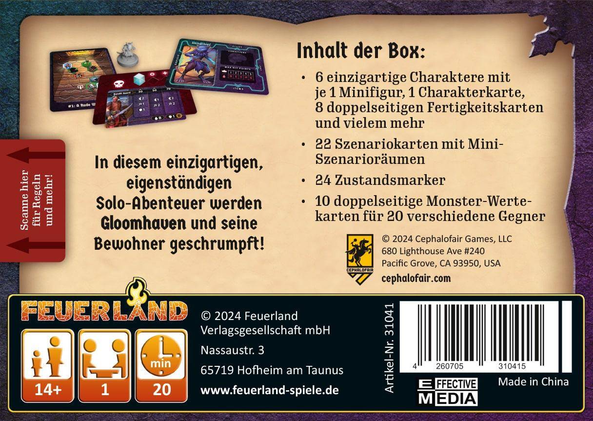 Knöpfe & Krabbler - Gloomhaven, deutsch